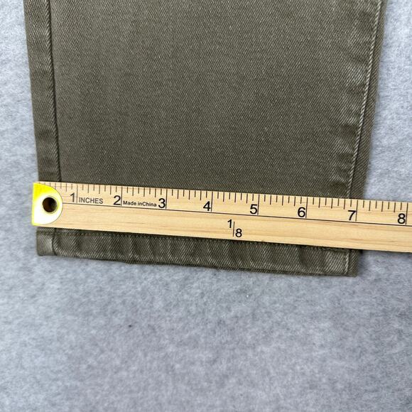 Michael Kors Chino Pants WMNS 10 Olive Green Straight Leg High Rise QS49055E9U - Picture 16 of 16